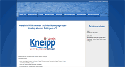Desktop Screenshot of kneippverein-balingen.de